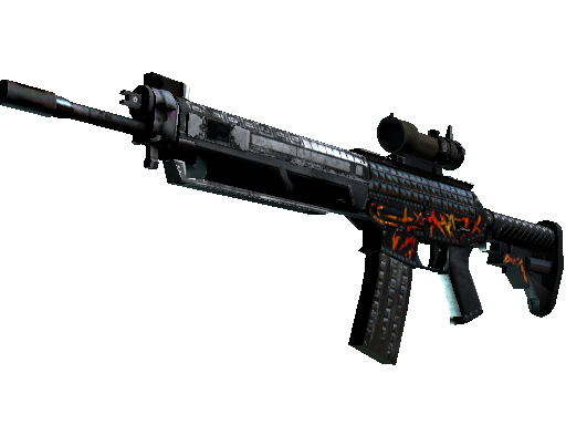 SG 553（StatTrak™） | 重金属摇滚 (战痕累累)